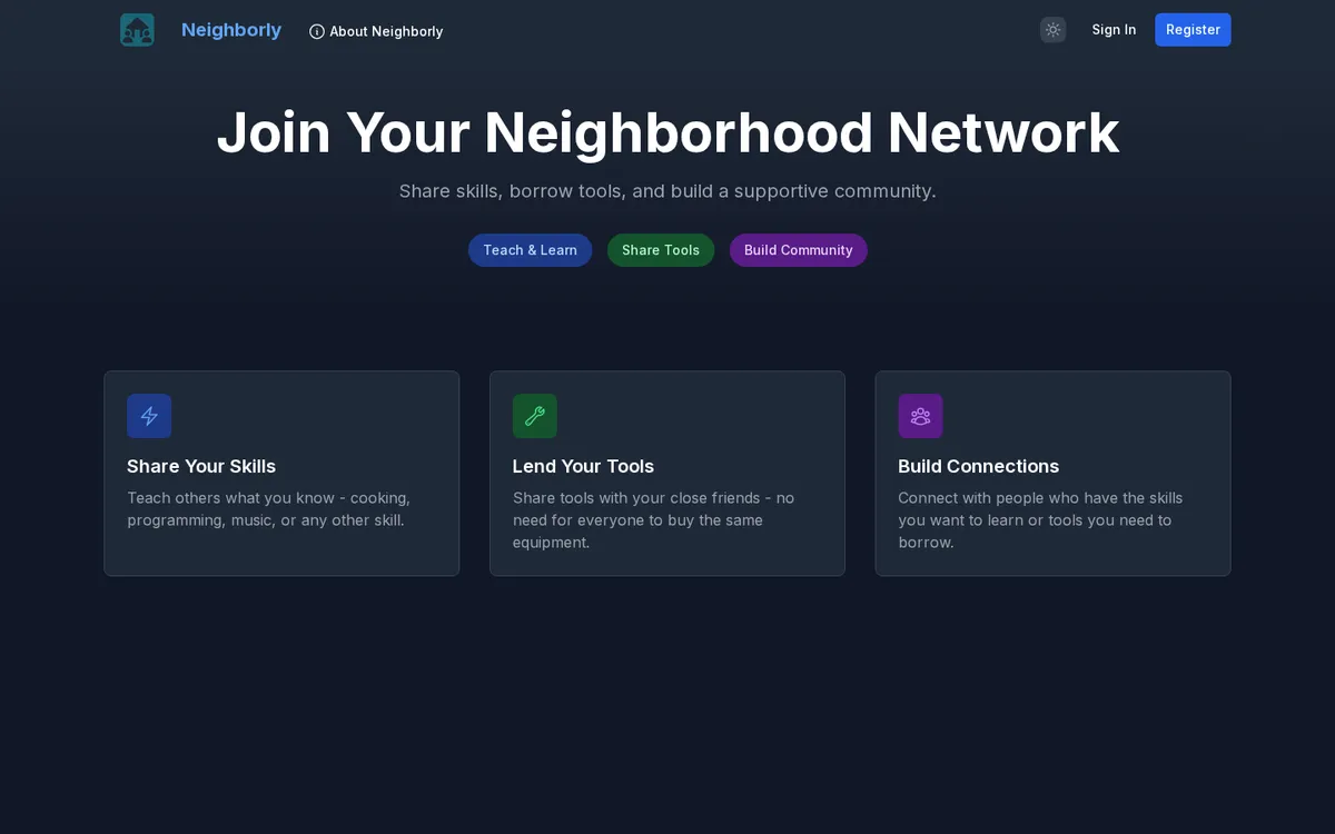 Neighborly home page